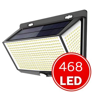 468구 LED 태양광 센서등 태양열 정원등 가로등 외부벽등, LED 468구