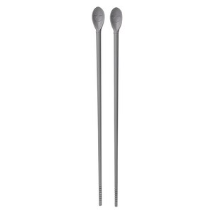 키친팩토리 파스텔 실리콘 튀김 젓가락, 모던그레이, 1개