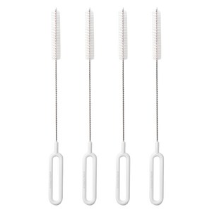 생활공식 스테인리스 빨대 세척솔, 4개, 화이트