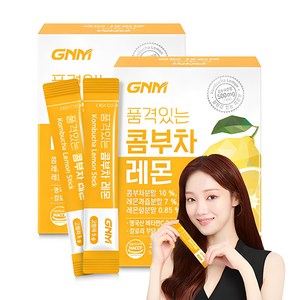 GNM 품격있는 콤부차 레몬 비타민C 유산균 분말 스틱, 150g, 30개입, 2개