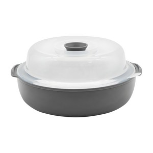 생활엔 전자레인지 찜기 대형, 그레이, 1개