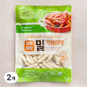 풀무원 밀떡볶이떡, 550g, 2개