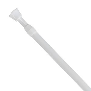 썬데코 13mm 스프링식 압축 커튼봉, 화이트