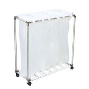 클링 분리수거함 3P, 화이트