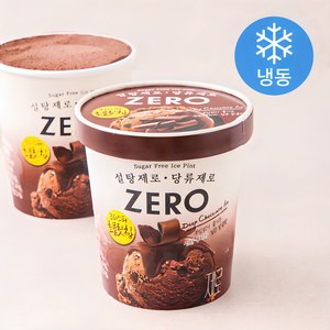 롯데제로 아이스 딥초콜릿 (냉동), 474ml, 1개