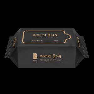 한포 대나무속살 프리미엄 물티슈 20매x10개 / 휴대용 대나무 생분해 무향 아기물티슈, 10개, 10개입, 70g