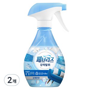 페브리즈 섬유탈취제 강력탈취 상쾌한향 본품, 370ml, 2개