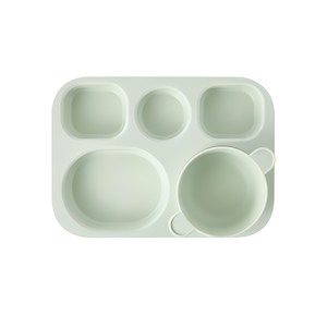 바망바망 유아 식판, 민트, 바망바망 유아식판, 1개
