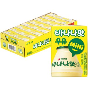 빙그레 바나나맛우유 mini 120ml, 24개