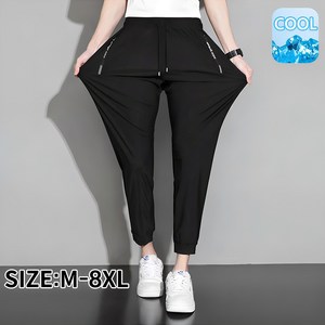 남성 빅사이즈 여름 쿨링 바지 스판 트레이닝 아이스 팬츠 인어미남 Cool trousers