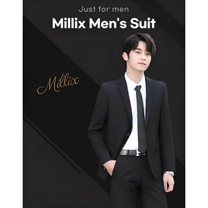 밀릭스 남성 정장세트 상하의세트 정장 결혼식 장례식 데일리룩
