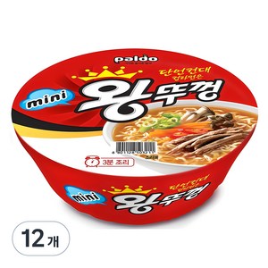 왕뚜껑 미니 컵라면 80g, 12개