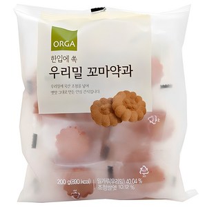 올가홀푸드 한입에 쏙 우리밀 꼬마약과, 200g, 1개