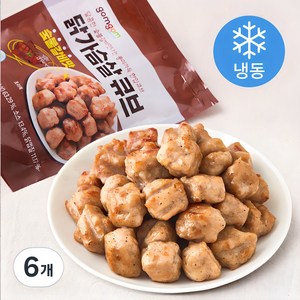 곰곰 닭가슴살 큐브 숯불갈비맛 (냉동), 100g, 6개