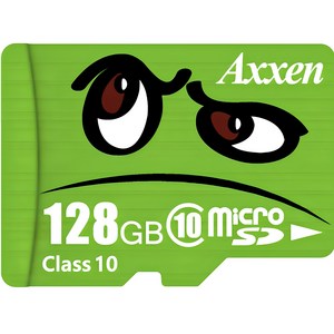 액센 프리미엄 Class10 UHS-1 캐릭터 micro SD 카드, 128GB, 1개