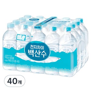 백산수 무라벨 생수, 330ml, 40개