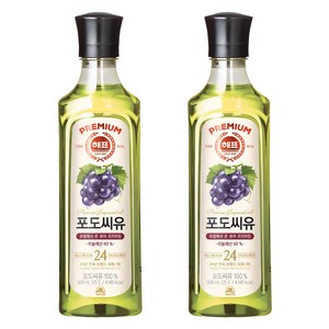 해표 포도씨유, 500ml, 2개