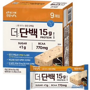 더단백 마일드 프로틴바 아몬트쿠키 9p, 450g, 1개