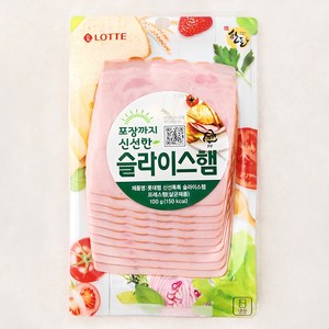 롯데햄 슬라이스햄 사각, 100g, 1개