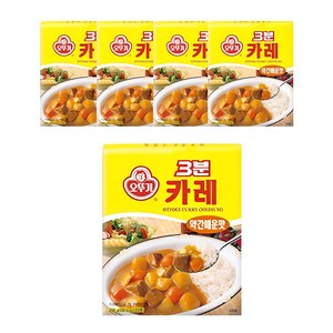 오뚜기 3분 카레 약간매운맛, 200g, 5개