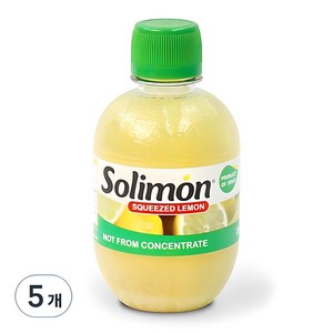 솔리몬 스퀴즈드 레몬즙, 280ml, 5개