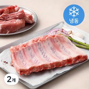 푸드장 미국산 돼지 등갈비 (냉동), 1kg, 2개