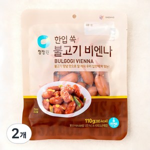 청정원 불고기 비엔나 소시지, 110g, 2개