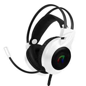 앱코 가상 7.1 RGB 게이밍 헤드셋, 화이트, N460