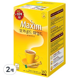 맥심 모카골드 마일드 커피믹스, 160개입, 2개, 12g