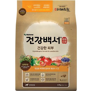 건강백서 전연령 생선 건강한 피부 애견사료, 피부/피모, 3.9kg, 1개