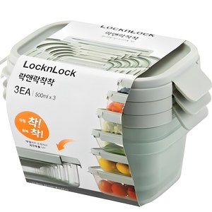 락앤락 착착 밀폐용기 500ml, 3개, 단품