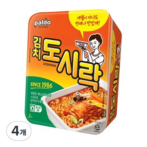 팔도 김치 도시락 86g, 4개