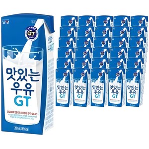 맛있는우유GT 멸균우유, 200ml, 48개