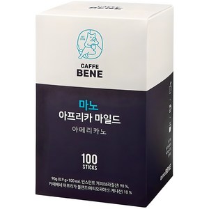 카페베네 마노 아프리카 마일드, 0.9g, 100개입, 1개