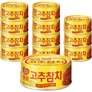 동원 고추 참치, 85g, 12개