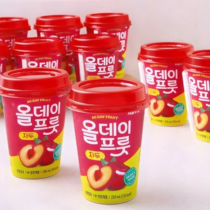 서울우유 올데이프룻 자두 주스, 250ml, 10개입