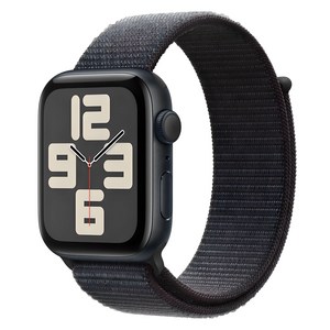 Apple 정품 2024 애플워치 SE 2세대 알루미늄 케이스, 44mm, GPS, 미드나이트 / 잉크 스포츠 루프, Loop