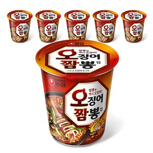 오징어짬뽕 컵 67g, 6개