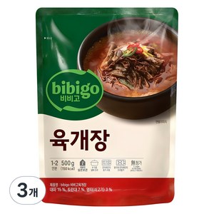 비비고 육개장, 3개, 500g