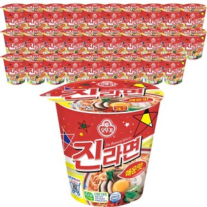 오뚜기 진라면 컵 매운맛 65g, 30개