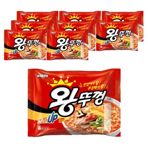 왕뚜껑 봉지라면 130g, 8개