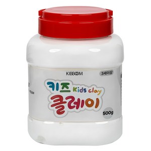 키즈 클레이 버켓, 흰색, 500g, 1개