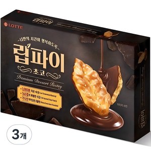 롯데웰푸드 립파이 초코, 132g, 3개