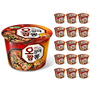 농심 오징어짬뽕 컵 115g, 16개