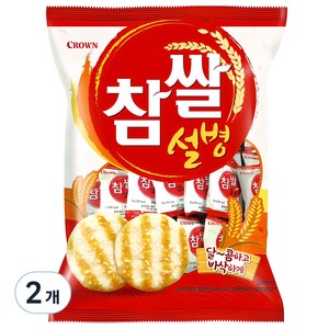 크라운 참쌀설병, 128g, 2개