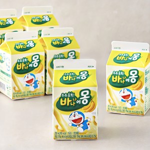 남양유업 우유 듬뿍 바나나에몽, 200ml, 6개