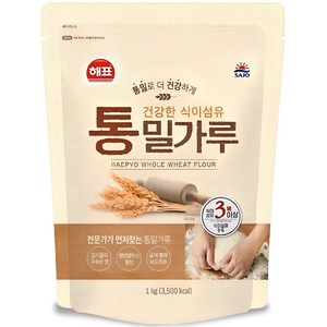 해표 통밀가루, 1kg, 1개