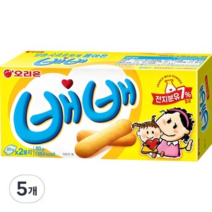 오리온 돌아온 배배, 80g, 5개