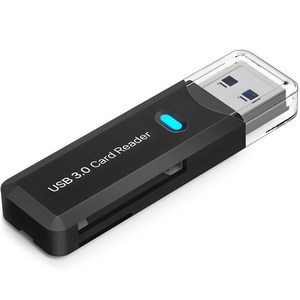 홈플래닛 USB 3.0 SD MSD 블랙박스 카드리더기, RD-A01, 블랙, 1개