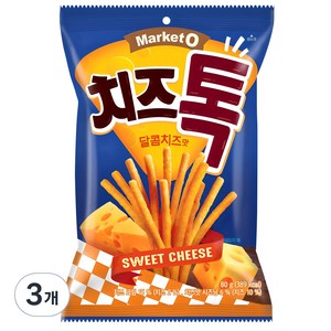 마켓오 치즈톡 달콤치즈맛, 80g, 3개